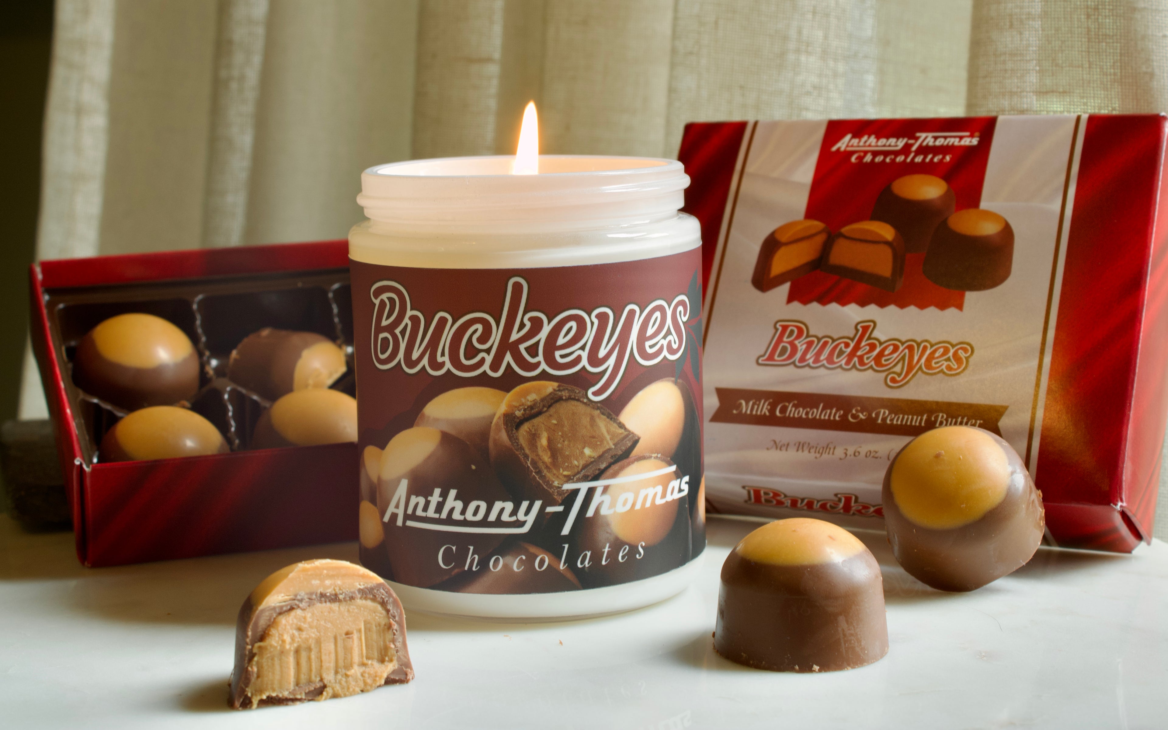 Buckeyes Candle