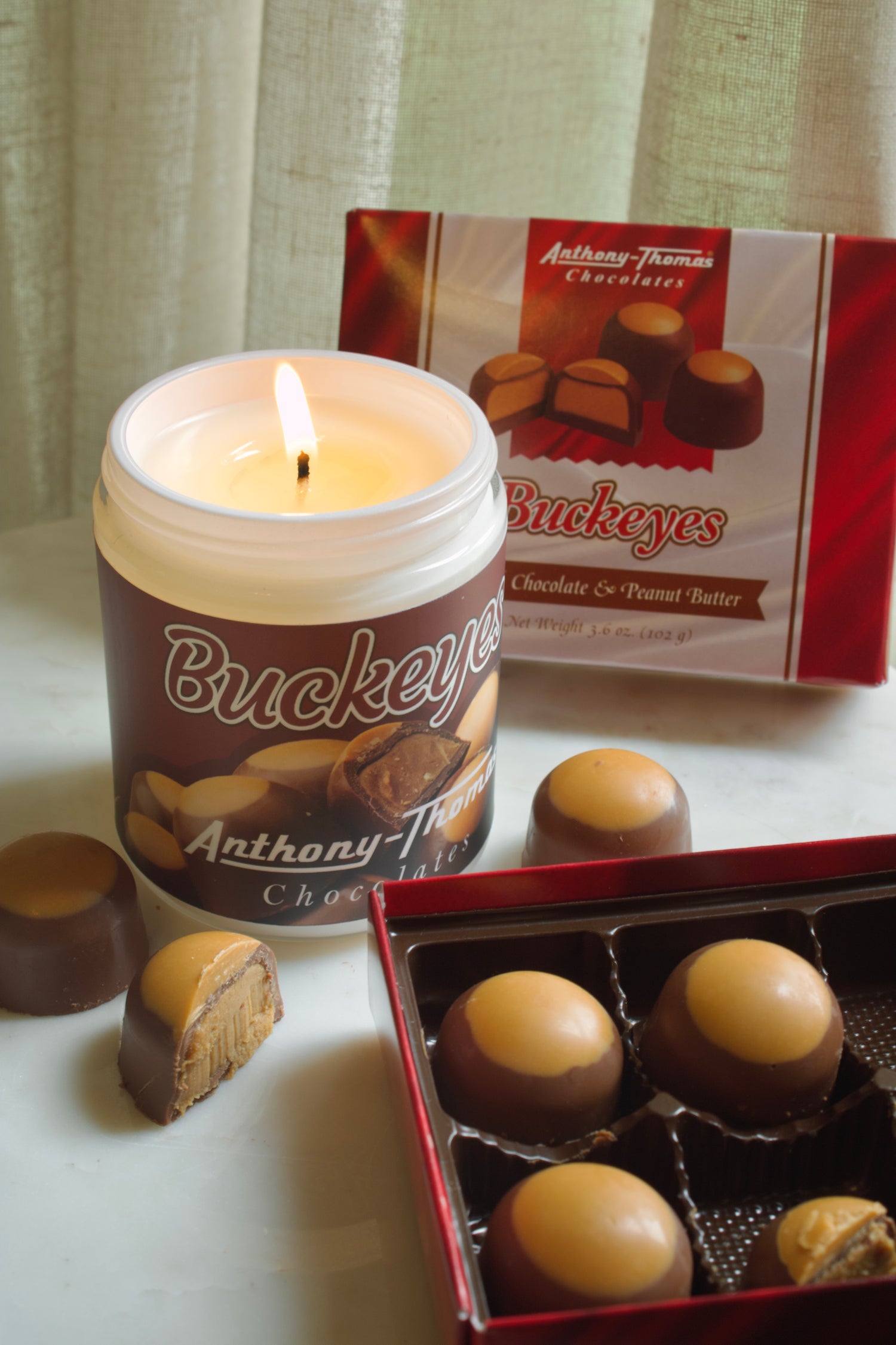 Buckeyes Candle