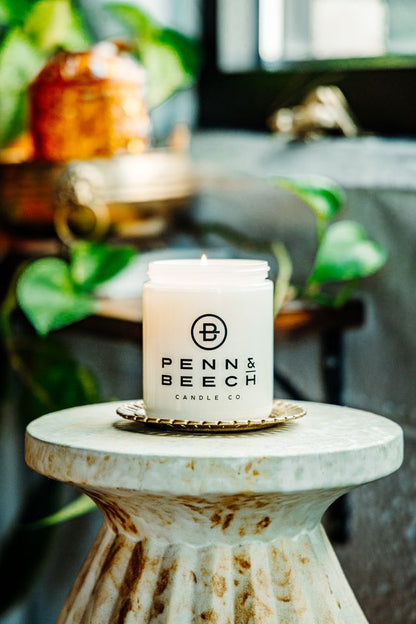 rose and hemp seed candle Rose Petals Scented Candle