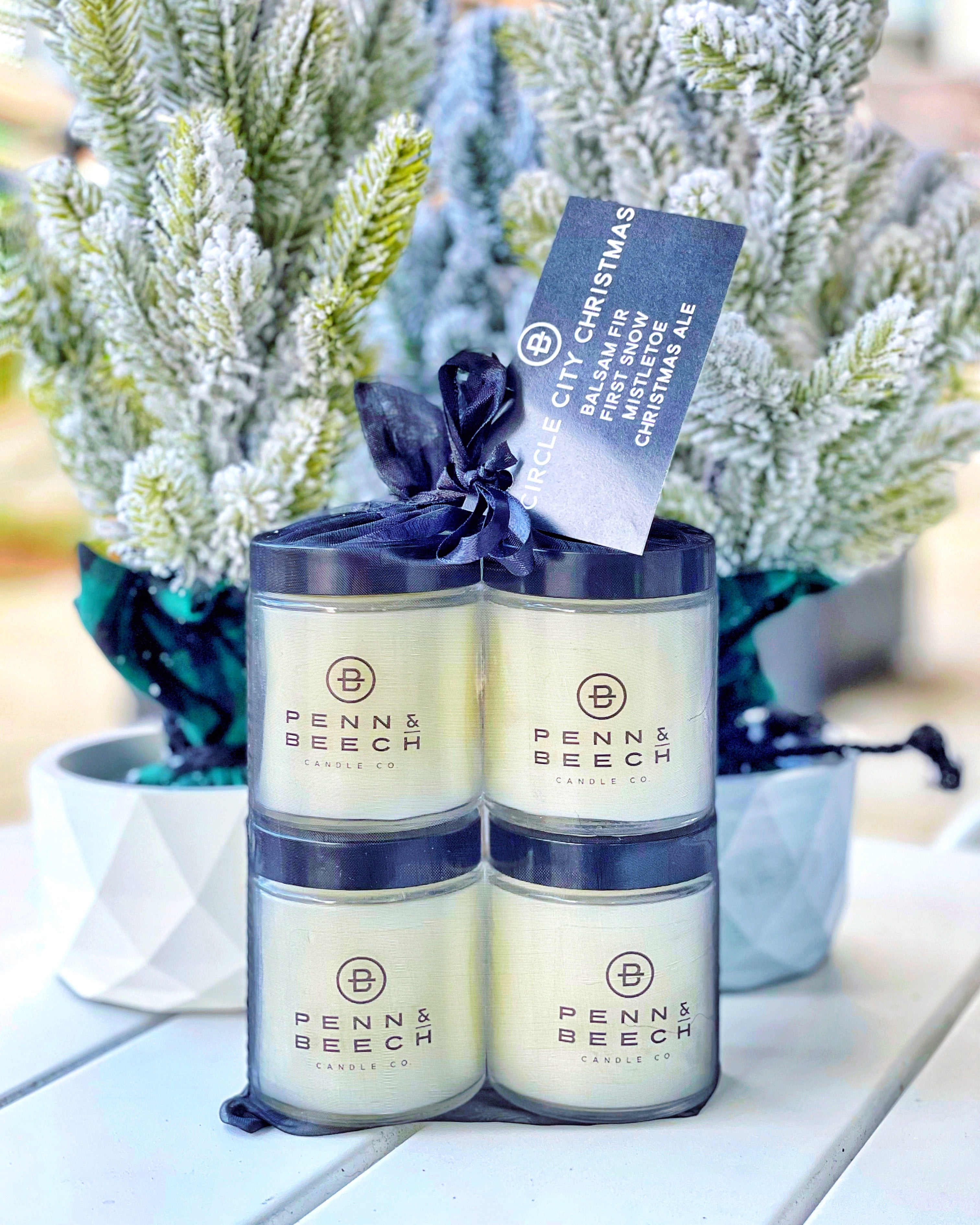 4 oz. Candle Gift Set featuring circle city Christmas blends