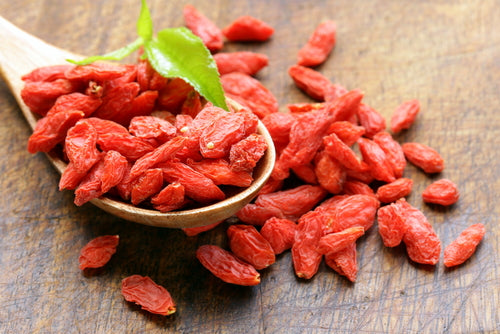 Spoonful of goji berries